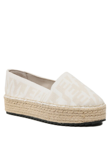 Tommy Jeans Еспадрили Logomania Espadrille EN0EN02079 Light Silt ACU - Mera.bg