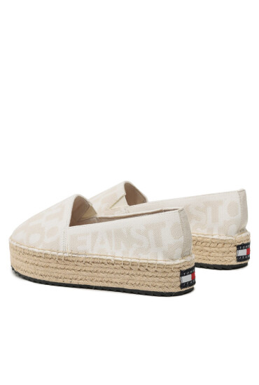 Tommy Jeans Еспадрили Logomania Espadrille EN0EN02079 Light Silt ACU - Mera.bg