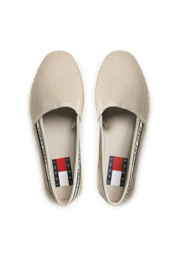 Tommy Jeans Еспадрили Tjw Flatform Webbing Espadrille EN0EN02362 Bleached Stone AEV - Mera.bg