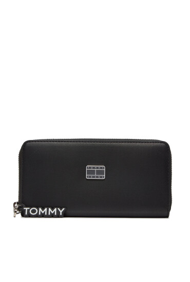 Tommy Jeans Голям дамски портфейл Tjw City Girl Large Za AW0AW15835 Черен - Mera.bg