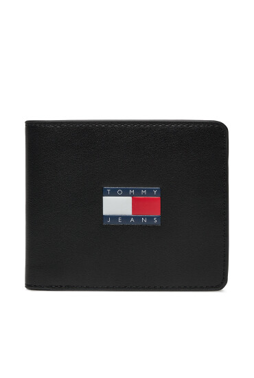 Tommy Jeans Голям мъжки портфейл Tjm Archive Leather Cc Coin AM0AM12441 Черен - Mera.bg