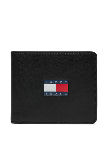 Tommy Jeans Голям мъжки портфейл Tjm Archive Leather Cc Wallet AM0AM12440 Черен - Mera.bg