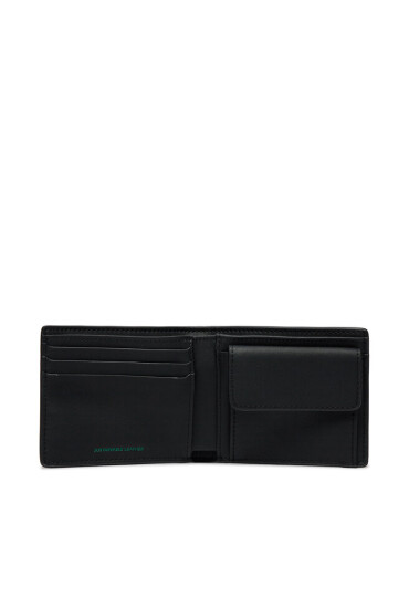 Tommy Jeans Голям мъжки портфейл Tjm Heritage Leather Cc & Coin AM0AM12086 Черен - Mera.bg
