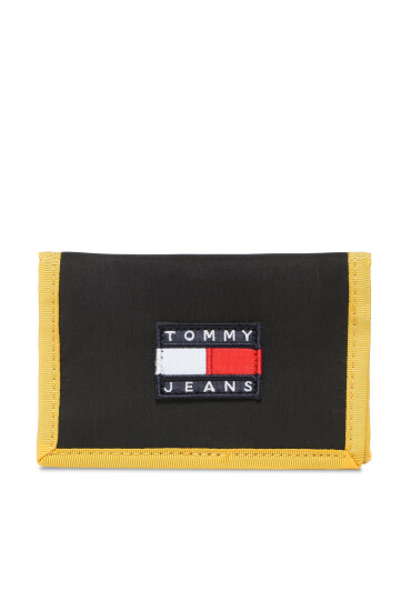 Tommy Jeans Голям мъжки портфейл Tjm Heritage Trifold AM0AM10637 Черен - Mera.bg