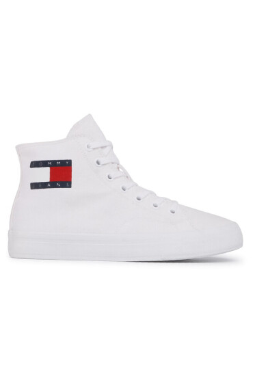 Tommy Jeans Гуменки Wmns Mid Cut Lace Up Vulc EN0EN00937 White YBR - Mera.bg