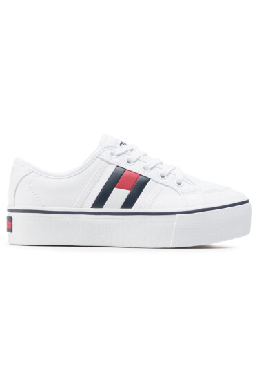Tommy Jeans Гуменки Flatform Flag Sneaker EN0EN00944 White YBR - Mera.bg
