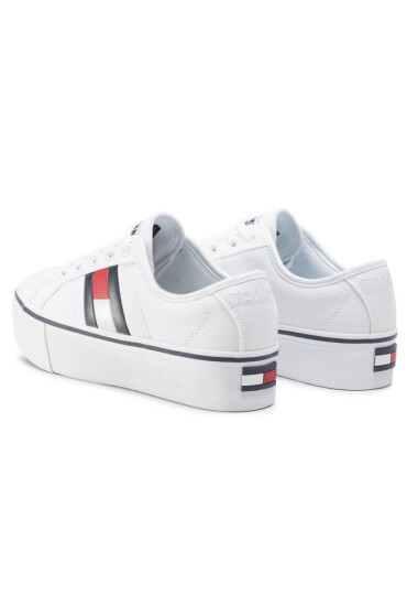 Tommy Jeans Гуменки Flatform Flag Sneaker EN0EN00944 White YBR - Mera.bg