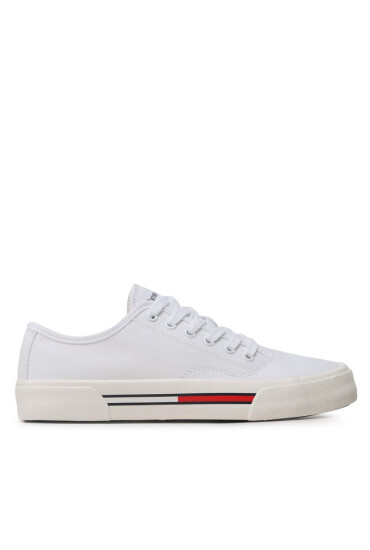 Tommy Jeans Гуменки Low Cut Wmns Canvas EN0EN02085 White 0K4 - Mera.bg