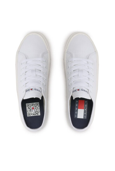 Tommy Jeans Гуменки Low Cut Wmns Canvas EN0EN02085 White 0K4 - Mera.bg