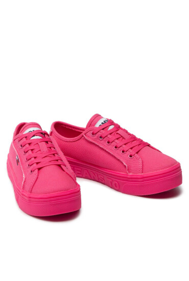 Tommy Jeans Гуменки Mono Color Flatform EN0EN01823 Розов - Mera.bg