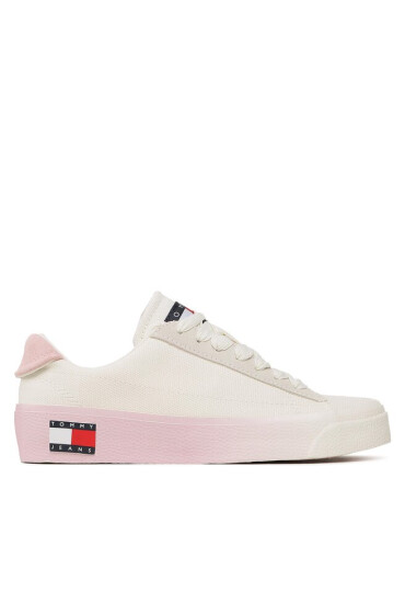 Tommy Jeans Гуменки Vulc Flatform Canvas EN0EN02096 Бял - Mera.bg
