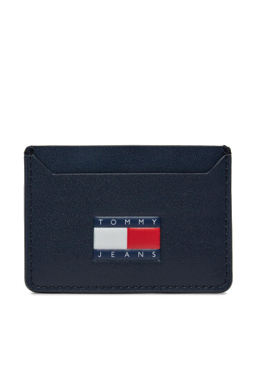 Tommy Jeans Калъф за кредитни карти Tjm Heritage Leather Cc Holder AM0AM12085 Тъмносин - Mera.bg