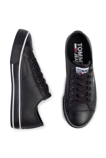Tommy Jeans Кецове Leather City Sneaker EN0EN00746 Black BDS - Mera.bg