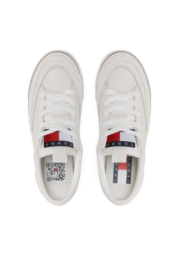 Tommy Jeans Кецове Leather Vulc Ess EN0EN01932 Ecru YBL - Mera.bg