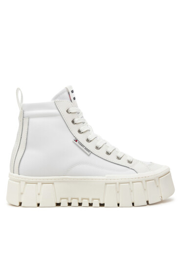 Tommy Jeans Кецове Tjw Vulc Flatform Mc Mix Media EN0EN02570 Екрю - Mera.bg