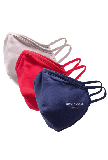Tommy Jeans Комплект 3 маски от плат Tjm Face Cover 3-Pack AM0AM07682 Тъмносин - Mera.bg