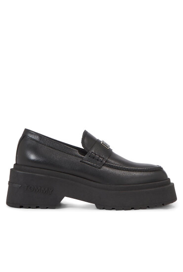 Tommy Jeans лоуфъри с дебела подметка Tjw Chunky Loafer EN0EN02320 Черен - Mera.bg