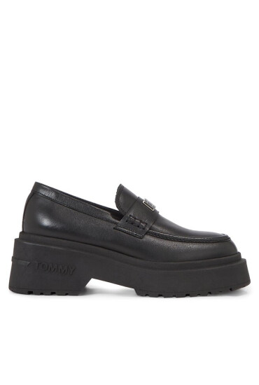 Tommy Jeans лоуфъри с дебела подметка Tjw Chunky Loafer EN0EN02320 Черен - Mera.bg