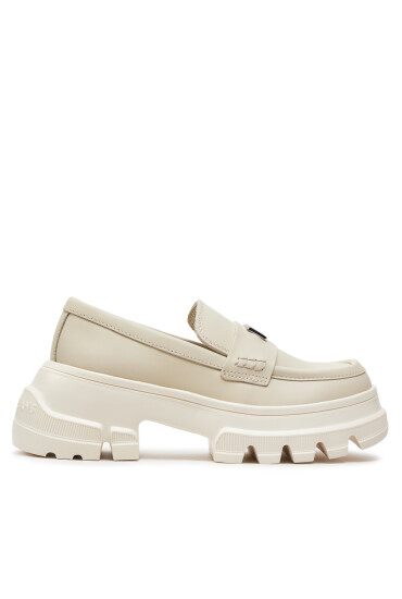 Tommy Jeans лоуфъри с дебела подметка Tjw Chunky Loafer EN0EN02504 Бежов - Mera.bg