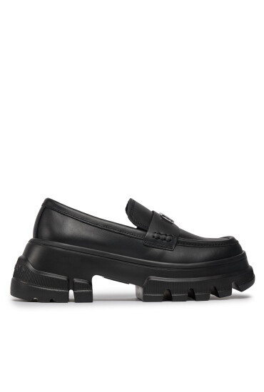 Tommy Jeans лоуфъри с дебела подметка Tjw Chunky Loafer EN0EN02504 Черен - Mera.bg