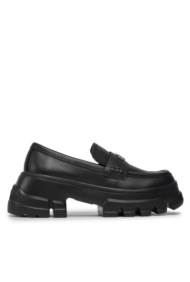 Tommy Jeans лоуфъри с дебела подметка Tjw Chunky Loafer EN0EN02504 Черен - Mera.bg