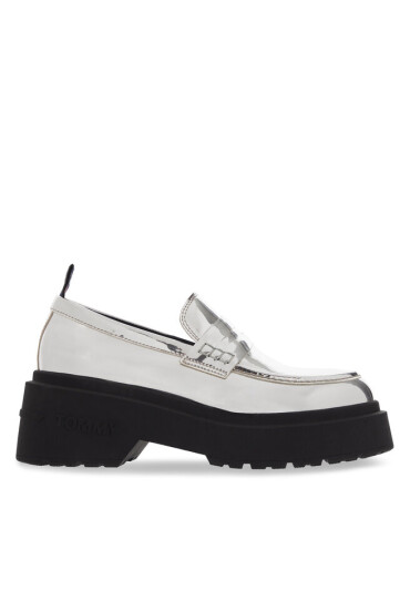 Tommy Jeans лоуфъри с дебела подметка Tjw Chunky Metallic EN0EN02321 Сребрист - Mera.bg