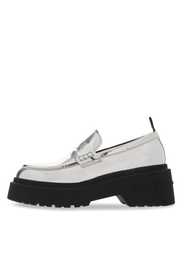 Tommy Jeans лоуфъри с дебела подметка Tjw Chunky Metallic EN0EN02321 Сребрист - Mera.bg