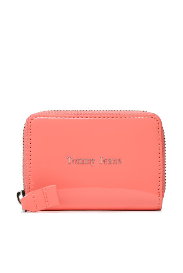 Tommy Jeans Малък дамски портфейл Tjw Must Small Za Patent AW0AW14974 Коралов - Mera.bg