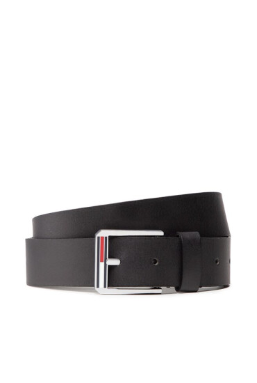 Tommy Jeans Мъжки колан Tjm Essential Leather 3.5 AM0AM10380 Черен - Mera.bg