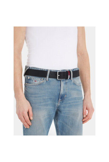 Tommy Jeans Мъжки колан Tjm Elevated Leather 4.0 AM0AM11675 Черен - Mera.bg