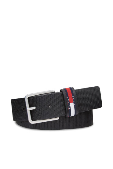 Tommy Jeans Мъжки колан Tjm Elevated Leather 4.0 AM0AM11675 Черен - Mera.bg