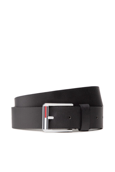 Tommy Jeans Мъжки колан Tjm Essential Leather 3.5 AM0AM10380 Черен - Mera.bg