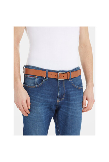Tommy Jeans Мъжки колан Tjm Finley 3.5 AM0AM10904 Кафяв - Mera.bg