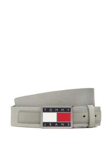 Tommy Jeans Мъжки колан Tjm Heritage Leather 3.5 AM0AM09009 Сив - Mera.bg