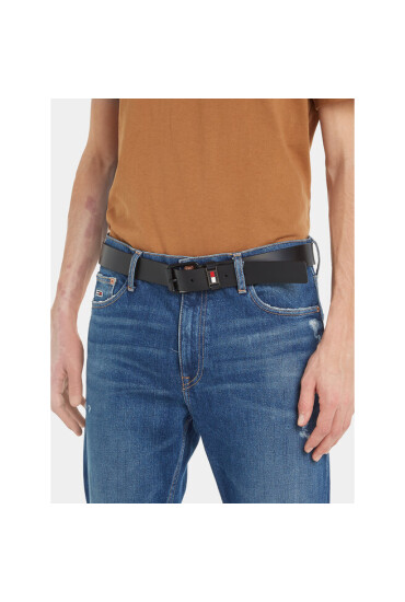 Tommy Jeans Мъжки колан Tjm Roller Buckle 3.5 AM0AM11674 Черен - Mera.bg