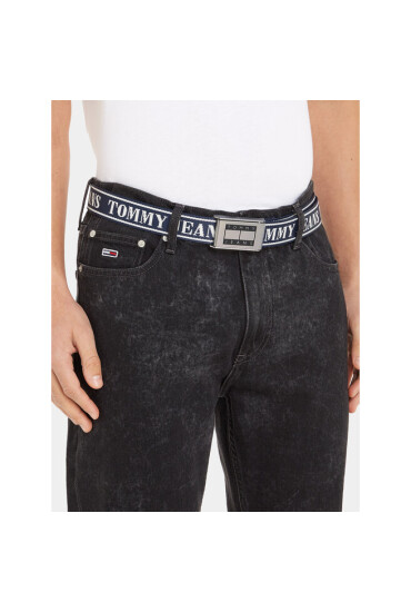 Tommy Jeans Мъжки колан Tjm Skater B Jacquard Belt 4.0 AM0AM11196 Тъмносин - Mera.bg