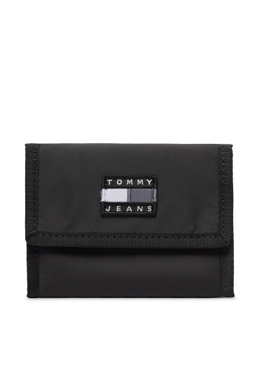 Tommy Jeans Мъжки портфейл Tjm Heritage Trifold AM0AM11714 Черен - Mera.bg