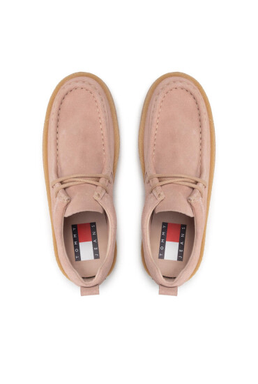 Tommy Jeans Обувки Suede Shoe EN0EN01906 Розов - Mera.bg