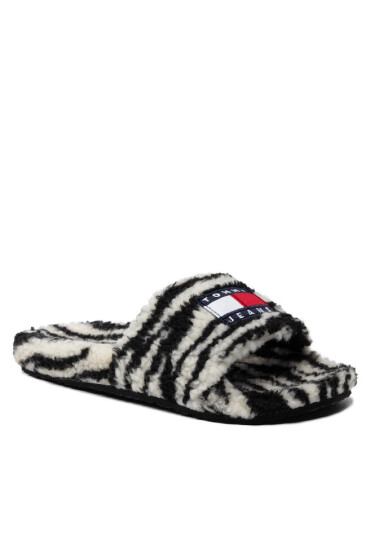 Tommy Jeans Пантофи Wild Animal Printed Poolslide EN0EN01668 Black BDS - Mera.bg