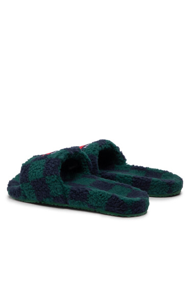 Tommy Jeans Пантофи Flag Slipper EM0EM01097 Dark Turf Green L6O - Mera.bg