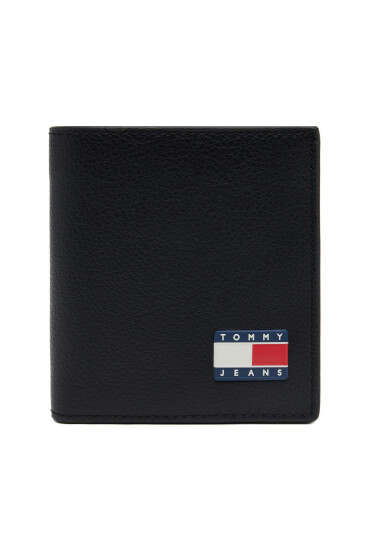 Tommy Jeans Портфейл Tjm Heritage Leather Cc & Coin AM0AM13372 Черен - Mera.bg