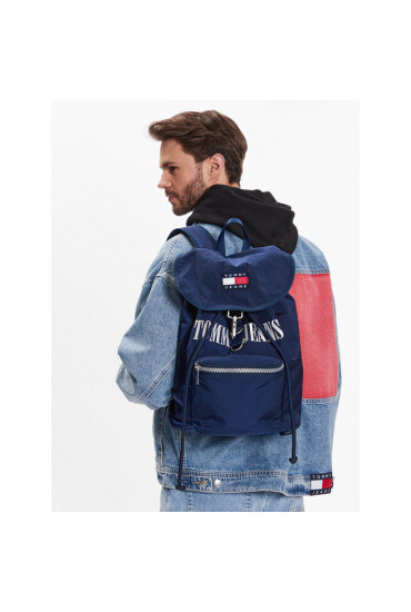 Tommy Jeans Раница Tjm Heritage Flap Backpack AM0AM10717 Тъмносин - Mera.bg