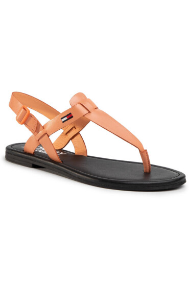Tommy Jeans Сандали Color Block Basic Thong Sandal EN0EN00908 Melon Orange SC1 - Mera.bg