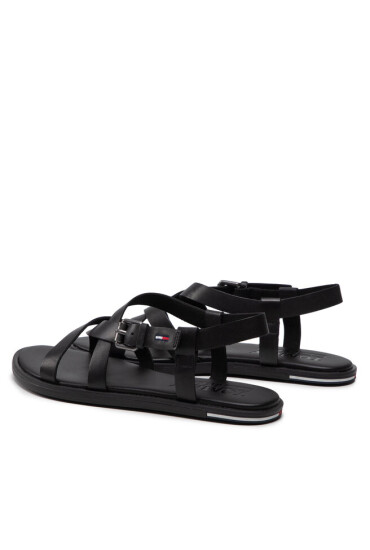 Tommy Jeans Сандали Leather Sandal EN0EN01809 Black BDS - Mera.bg