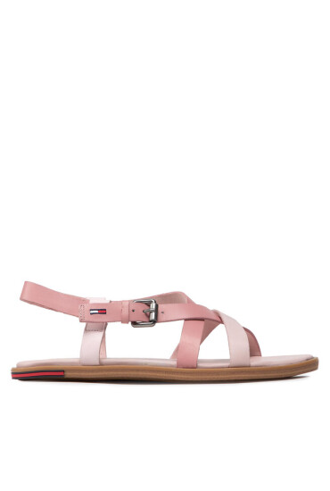 Tommy Jeans Сандали Leather Sandal EN0EN01809 Triple Rose 0JW - Mera.bg