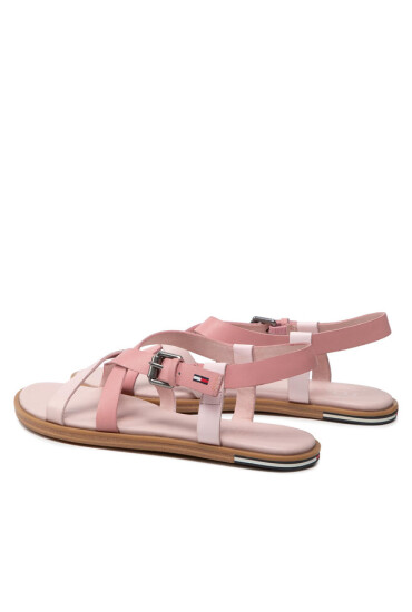 Tommy Jeans Сандали Leather Sandal EN0EN01809 Triple Rose 0JW - Mera.bg