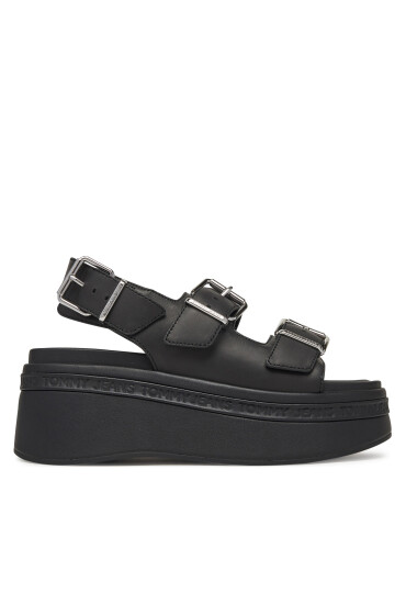Tommy Jeans Сандали Tjw Wedge Sandal EN0EN02774 Черен - Mera.bg