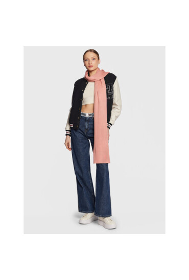 Tommy Jeans Зимен шал Flag Scarf AW0AW13667 Розов - Mera.bg