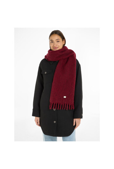 Tommy Jeans Зимен шал Tjw Cosy Knit Scarf AW0AW15904 Deep Rouge VLP - Mera.bg