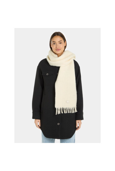 Tommy Jeans Зимен шал Tjw Cosy Knit Scarf AW0AW15904 Екрю - Mera.bg